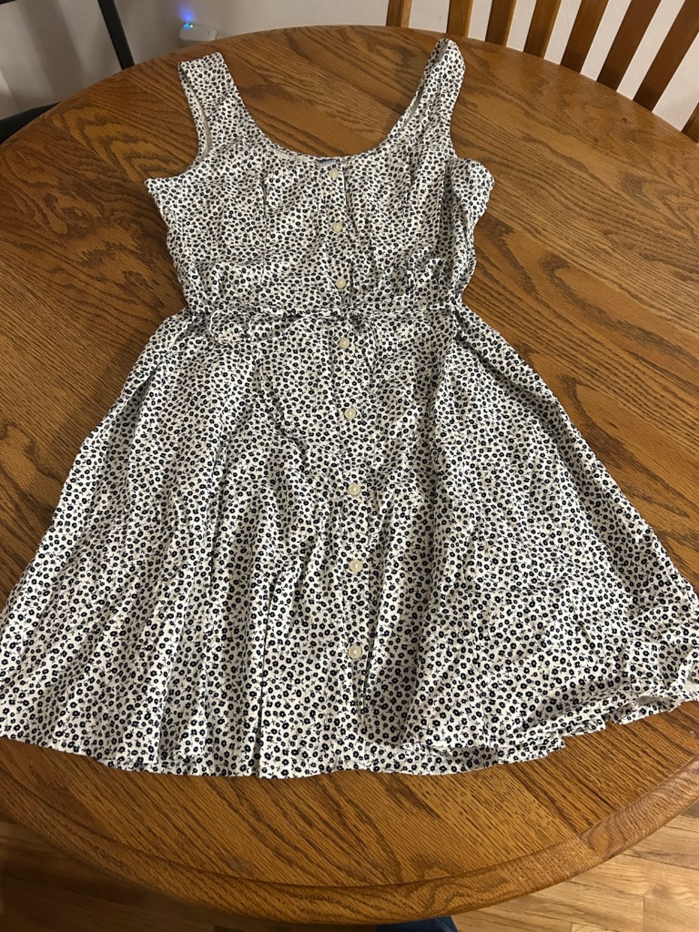Old Navy Dark Blue and White floral dress